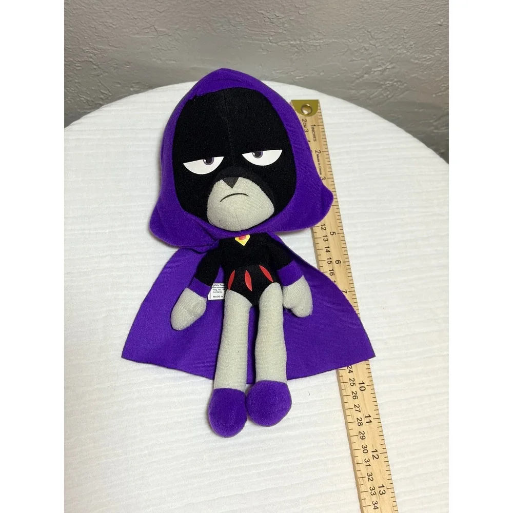 Teen Titans Go Raven Plush 10 Inch DC Comics Purple Hooded Cape Stuffed Animal